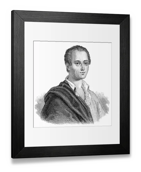 Framed Print : Johann Joachim Winckelmann, 1717 - 1768