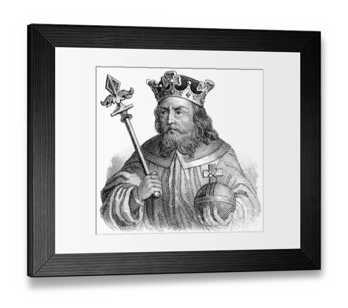 Framed Print : Portait of Guenther XXI von Schwarzburg