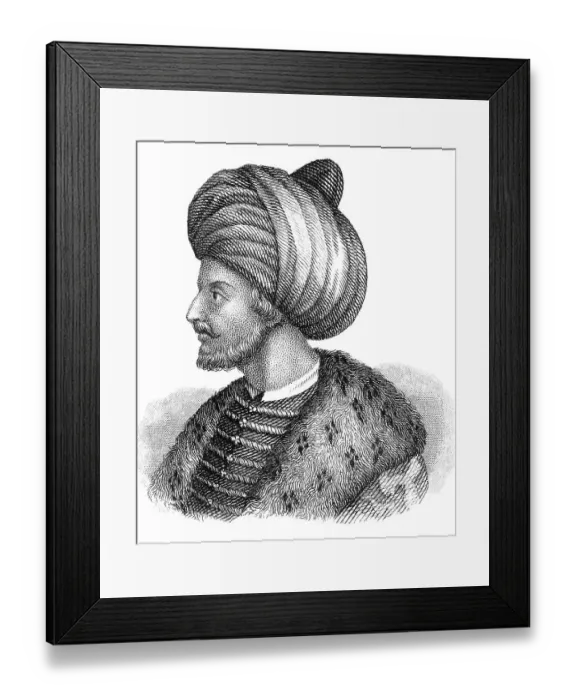 Framed Print : Portait of Mehmed II, the Conqueror Framed Print : Portait of Mehmed II, the Conqueror