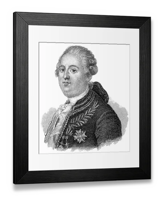 Framed Print : Louis XVI. Augustus of France, 1754 - 1793 Framed Print : Louis XVI. Augustus of France, 1754 - 1793