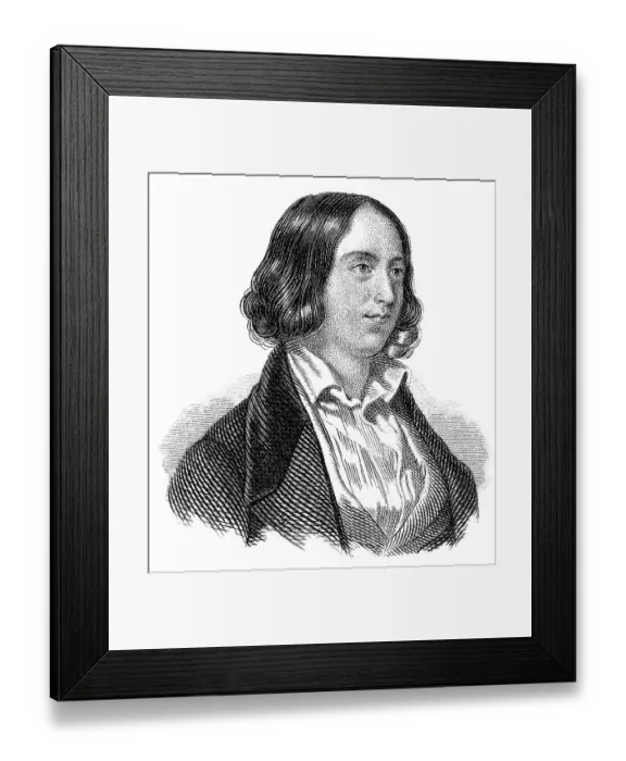 Framed Print : George Sand or Amandine-Aurore-Lucile Dupin de Francueil