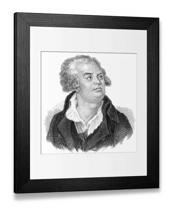 Framed Print : Portrait of Georges Jacques Danton