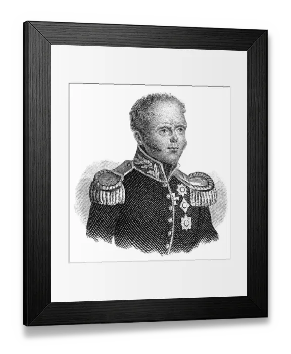 Framed Print : Portrait of Constantine Pavlovich