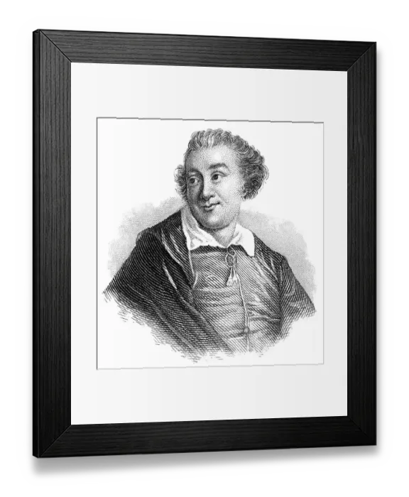 Framed Print : Portrait of David Garrick, 1717 - 1779 Framed Print : Portrait of David Garrick, 1717 - 1779