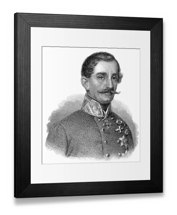 Framed Print : Portrait of Ludwig Freiherr von Wohlgemuth Framed Print : Portrait of Ludwig Freiherr von Wohlgemuth