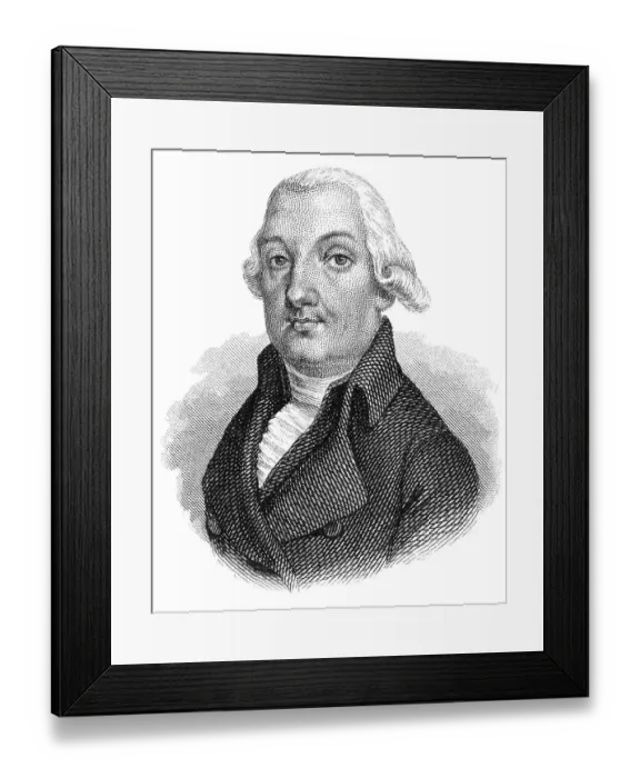 Framed Print : Portrait of Franz Joseph Hartleben Framed Print : Portrait of Franz Joseph Hartleben
