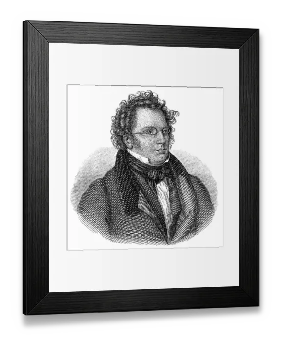 Framed Print : Franz Peter Schubert, 1797 - 1828 Framed Print : Franz Peter Schubert, 1797 - 1828