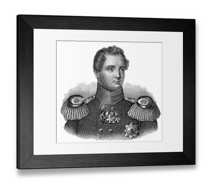 Framed Print : Portrait of Frederick William IV or Friedrich Wilhelm IV Framed Print : Portrait of Frederick William IV or Friedrich Wilhelm IV