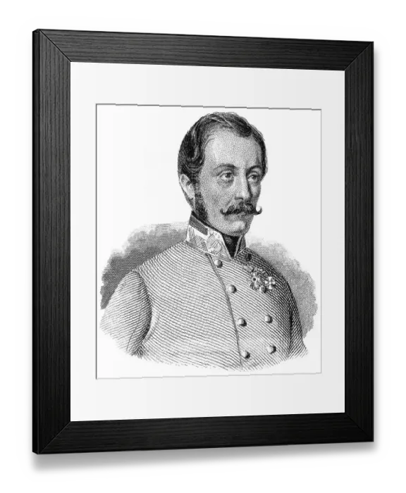 Framed Print : Portrait of Ludwig August Ritter von Benedek or Lajos Benedek Framed Print : Portrait of Ludwig August Ritter von Benedek or Lajos Benedek
