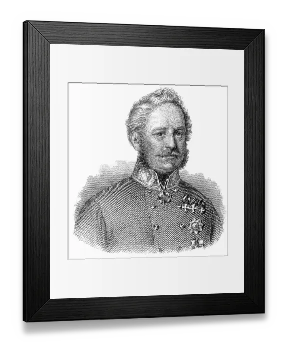 Framed Print : Portrait of Eugen Count Wratislaw von Mittrowitz-Nettolitzky