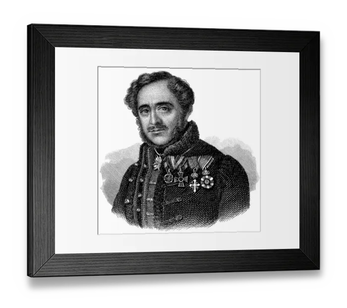 Framed Print : Portrait of Count Istvan Szechenyi de Sarvar-FelsOEvidek Framed Print : Portrait of Count Istvan Szechenyi de Sarvar-FelsOEvidek