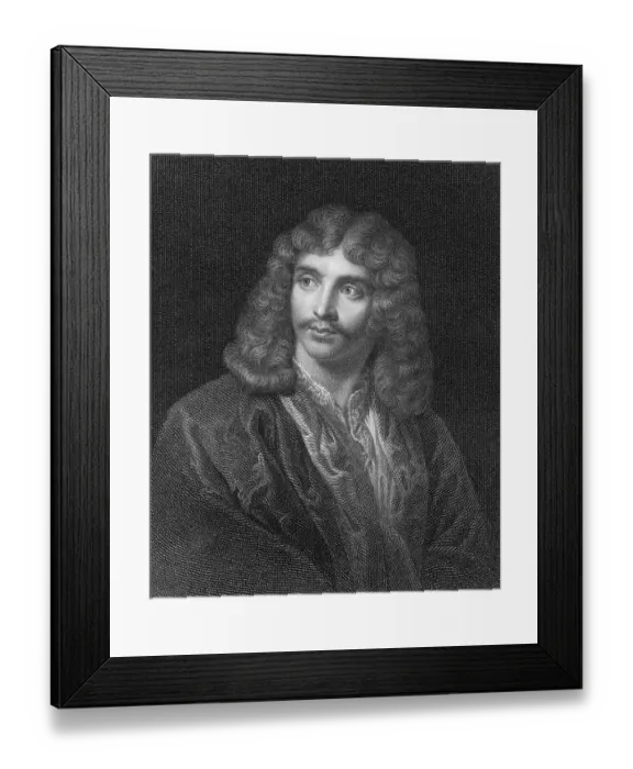 Framed Print : Moliere or Jean-Baptiste Poquelin