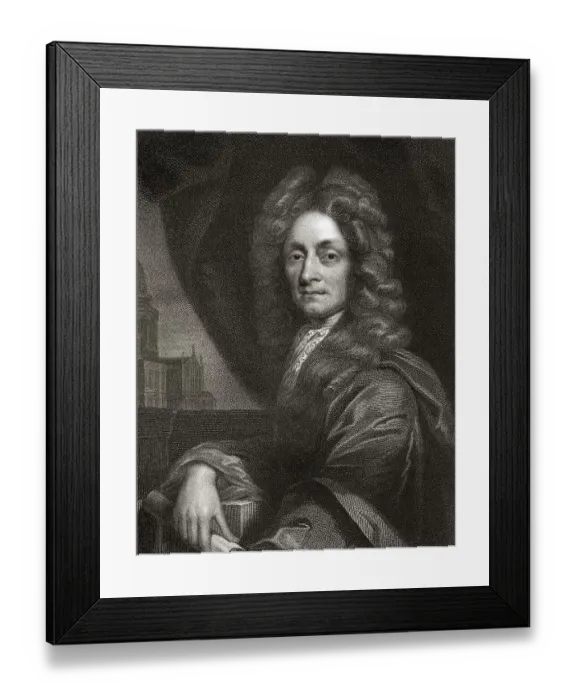 Framed Print : Sir Christopher Michael Wren, 1632 - 1723