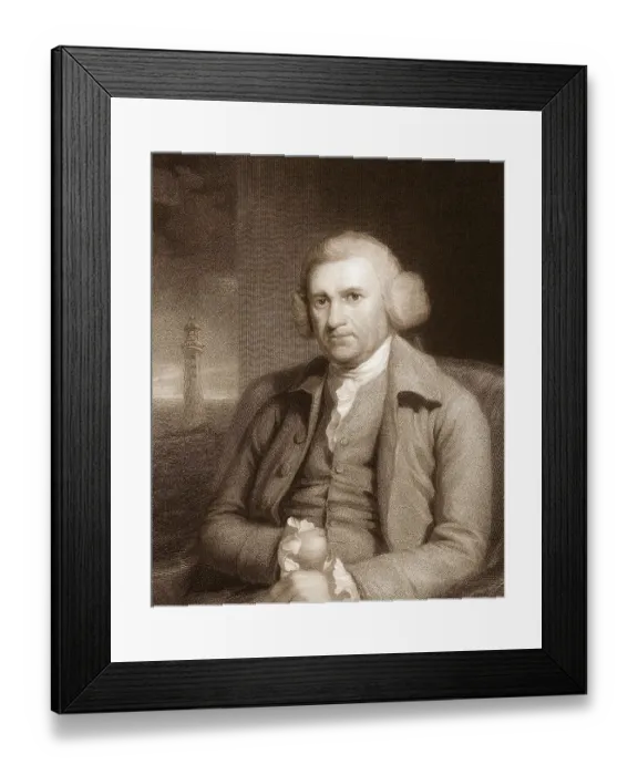 Framed Print : John Smeaton, 1724 - 1792, the English engineerfather of civil engineering Framed Print : John Smeaton, 1724 - 1792, the English engineerfather of civil engineering