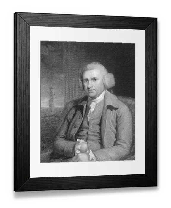 Framed Print : John Smeaton, 1724 - 1792, the English engineerfather of civil engineering