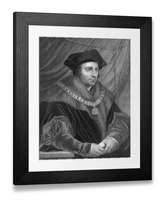 Framed Print : Sir Thomas More, Thomas Morus or More