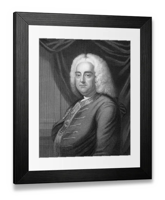 Framed Print : George Frederick Handel or George Frideric Handel