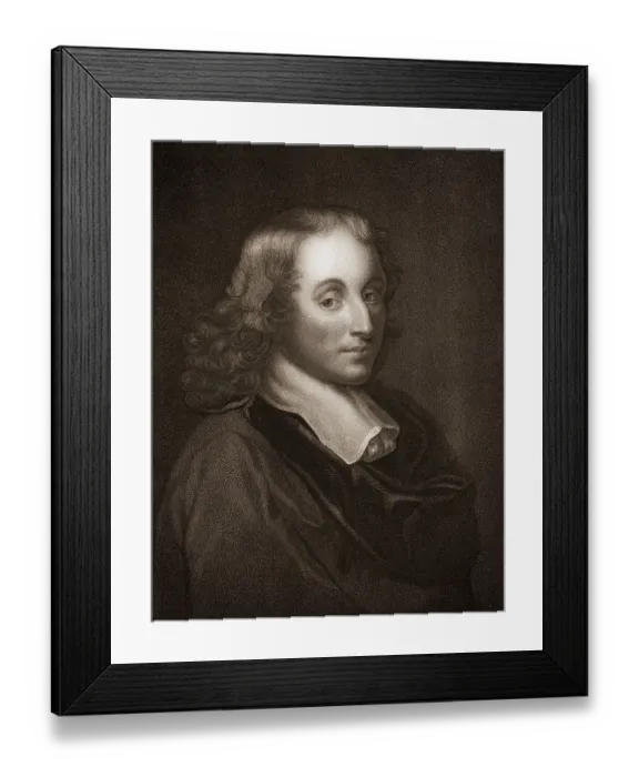 Framed Print : Blaise Pascal, 1623-1662, a French mathematician