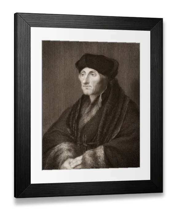 Framed Print : Erasmus Desiderius von Rotterdam