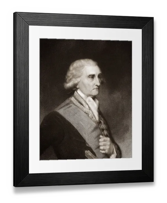 Framed Print : George Brydges Rodney, 1st Baron Rodney