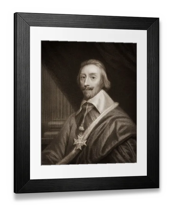 Framed Print : Armand Jean du Plessis, cardinal-duc de Richelieu et de Fronsac