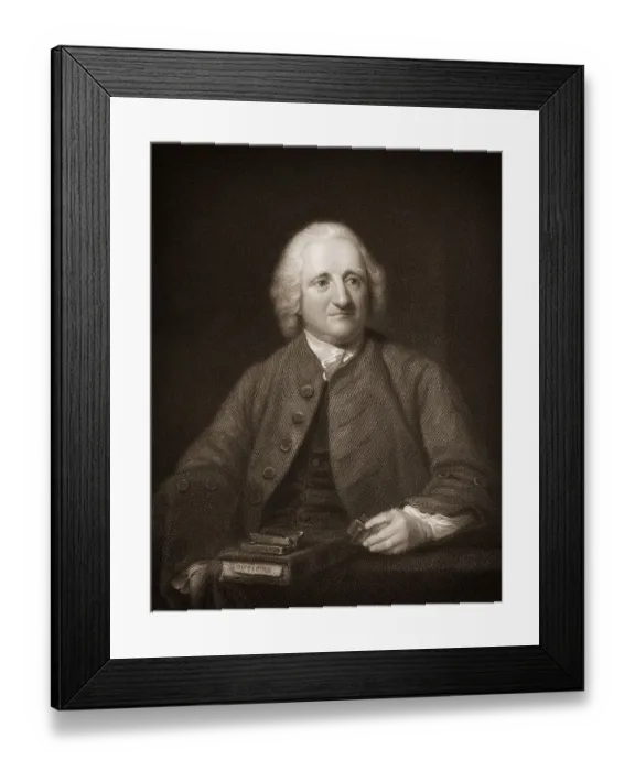 Framed Print : John Dollond, 1706 - 1761, an English optician Framed Print : John Dollond, 1706 - 1761, an English optician