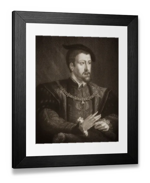 Framed Print : Charles V, 1500 - 1558, Habsburg