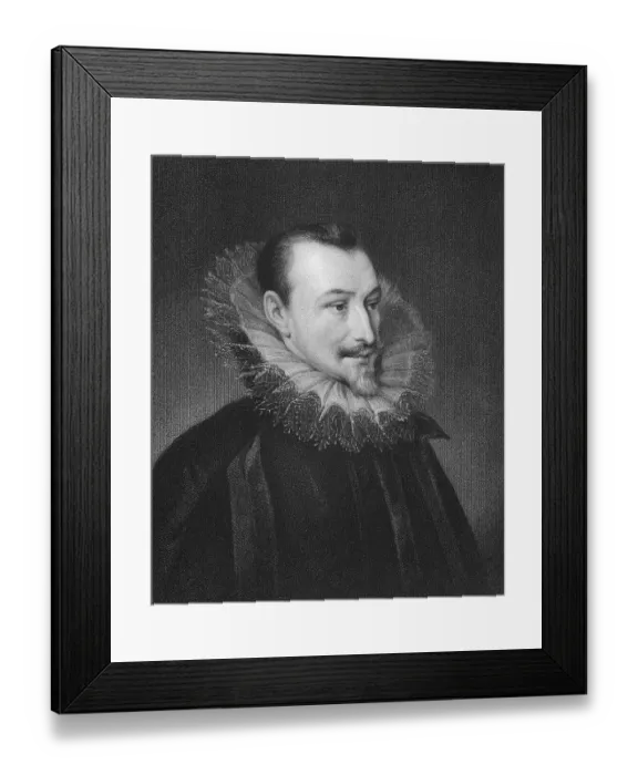 Framed Print : Edmund Spenser, ca. 1552 - 1599, an English poet Framed Print : Edmund Spenser, ca. 1552 - 1599, an English poet