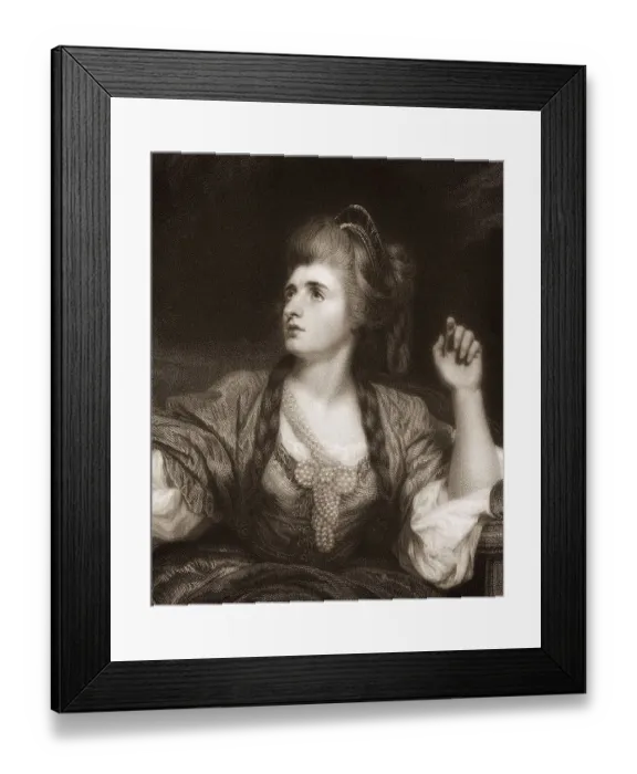 Framed Print : Sarah Siddons, 1755 - 1831, Welsh actress