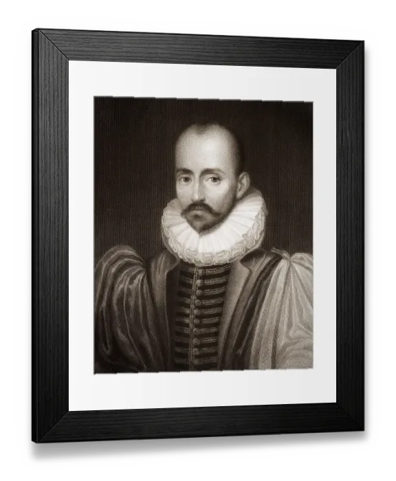 Framed Print : Michel Eyquem de Montaigne, 1533 - 1592 Framed Print : Michel Eyquem de Montaigne, 1533 - 1592