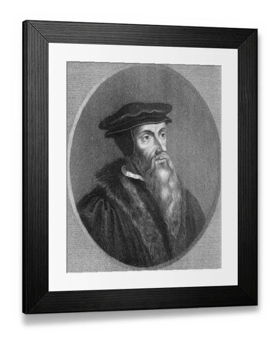 Framed Print : Johannes Calvin or Jean Cauvin