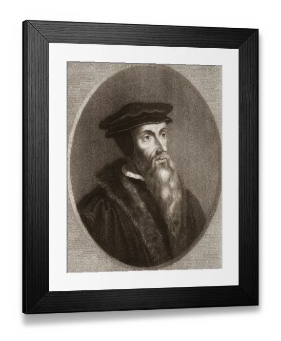 Framed Print : Johannes Calvin or Jean Cauvin