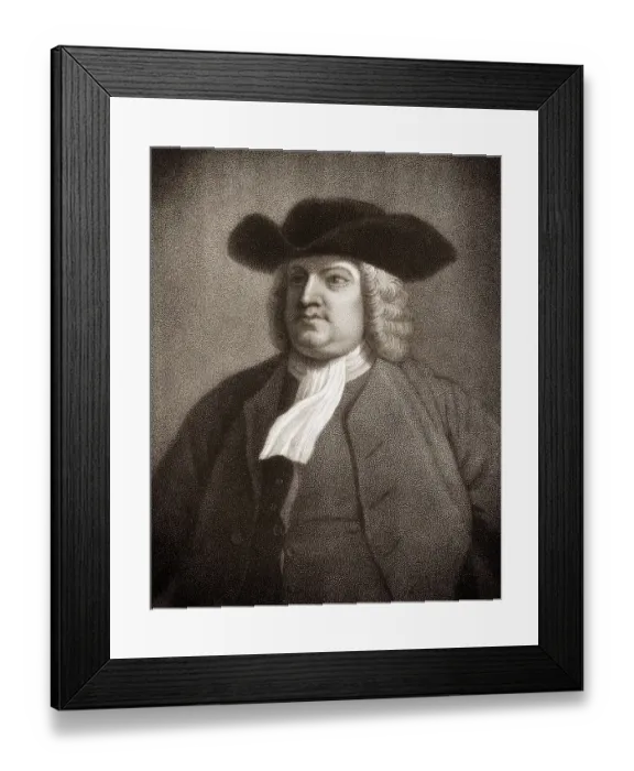 Framed Print : William Penn, 1644 - 1718, founder of the colony of Pennsylvania
