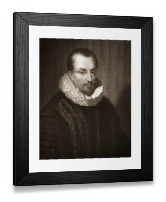 Framed Print : Jacques Auguste de Thou or Thuanus