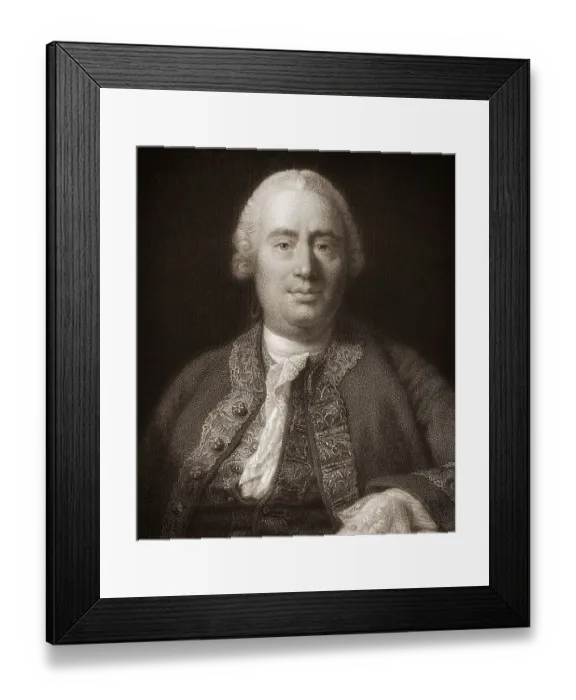 Framed Print : David Hume, 1711 - 1776, a Scottish philosopher Framed Print : David Hume, 1711 - 1776, a Scottish philosopher