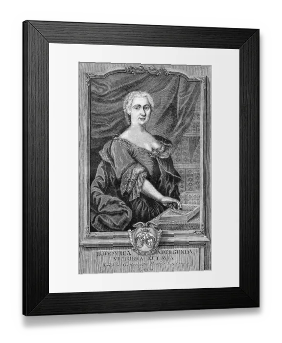 Framed Print : Luise Adelgunde Victorie Gottsched