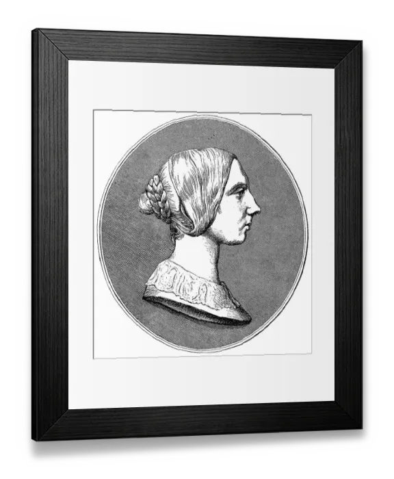Framed Print : Johanna Kinkel, 1810-1858, a German composer