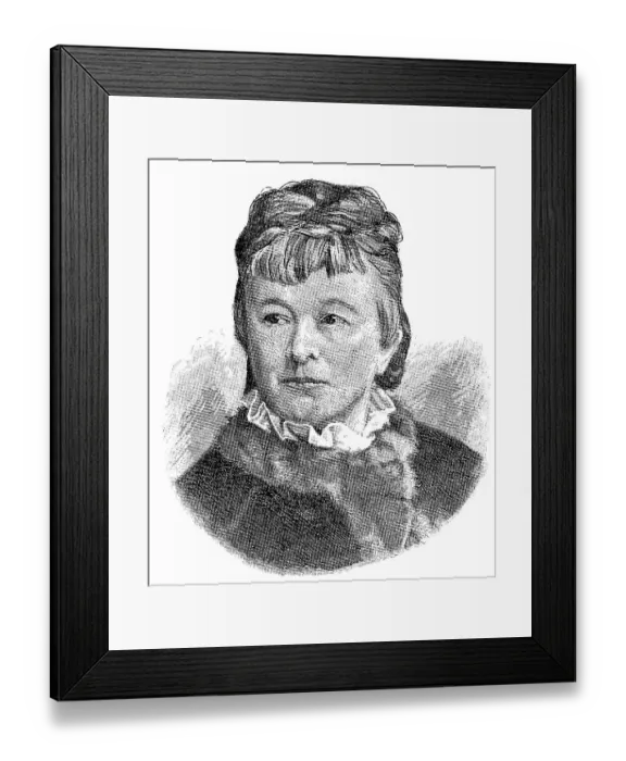 Framed Print : Anna Schimpff-Jahn, 1831-1896, a German writer