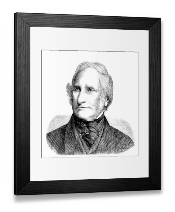 Framed Print : Sir Edward Sabine, 1788 - 1883 Framed Print : Sir Edward Sabine, 1788 - 1883