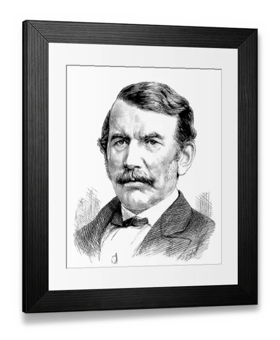 Framed Print : David Livingstone, 1813 - 1873