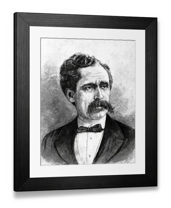 Framed Print : Gustav Nachtigal, 1834 - 1885, German military surgeon and explorer of Central and West Africa