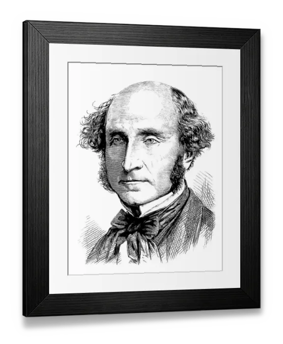 Framed Print : John Stuart Mill, 1806 - 1873, English philosopher Framed Print : John Stuart Mill, 1806 - 1873, English philosopher