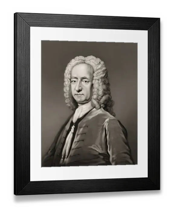 Framed Print : Michel or Michael Maittaire, 1668 - 1747