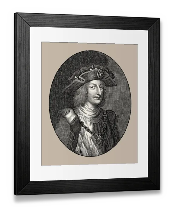Framed Print : Clovis II 637-657, King of Neustria and Burgundy Framed Print : Clovis II 637-657, King of Neustria and Burgundy