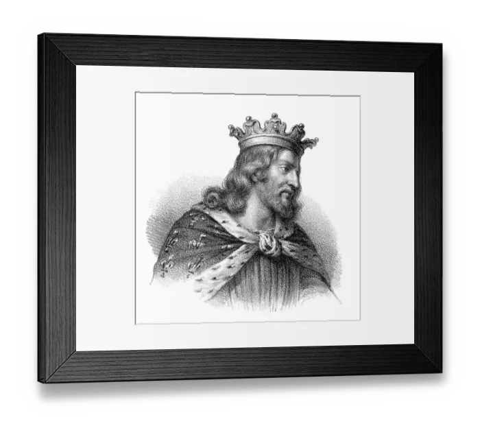 Framed Print : Charibert I, or Cherebert, c. 517-567