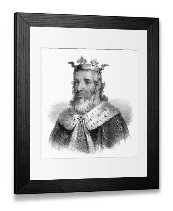 Framed Print : Chlothar I, Chlotachar or Clotaire, c