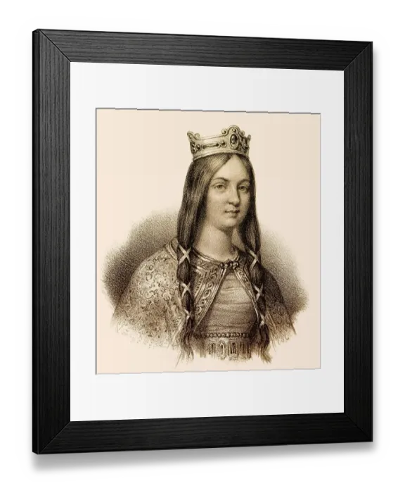 Framed Print : Basina, Basena, or Basine, c. 438-477 Framed Print : Basina, Basena, or Basine, c. 438-477