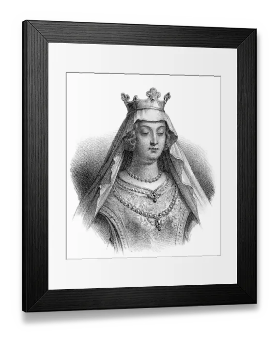 Framed Print : Saint Clotilde, 475-545, also known as Clothilde Framed Print : Saint Clotilde, 475-545, also known as Clothilde