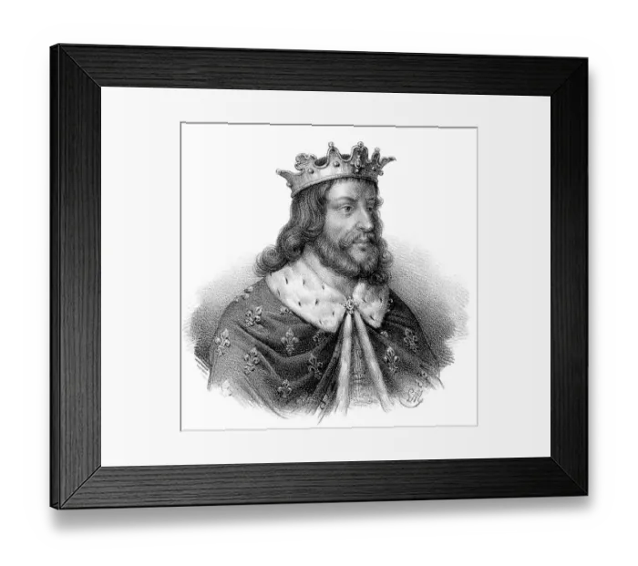 Framed Print : Childeric II or Childerich II. c Framed Print : Childeric II or Childerich II. c