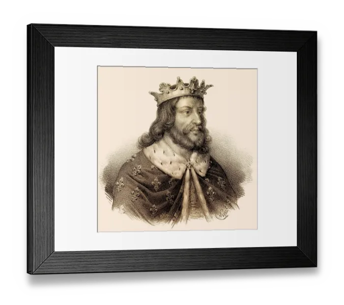 Framed Print : Childeric II or Childerich II. c Framed Print : Childeric II or Childerich II. c